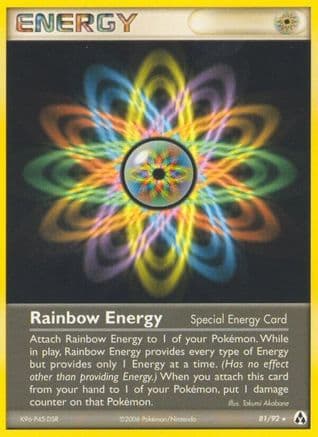 Rainbow Energy — Legend Maker Pokémon TCG card by Takumi Akabane