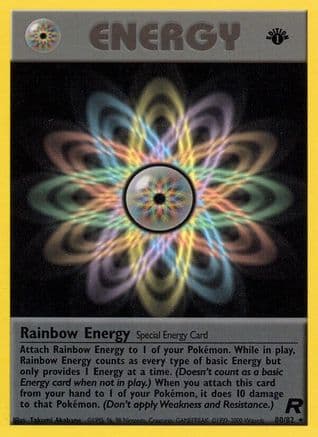 Rainbow Energy (80) — Team Rocket Pokémon TCG card by Takumi Akabane
