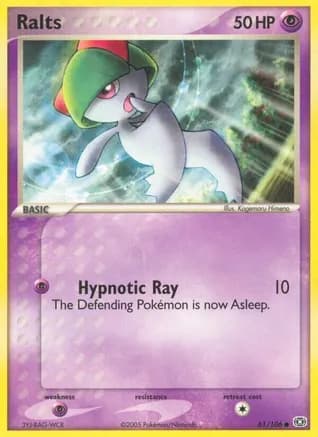 Ralts — EX Emerald Pokémon TCG card by Kagemaru Himeno
