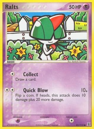 Ralts — EX Delta Species Pokémon TCG card by Kenkichi Toyama