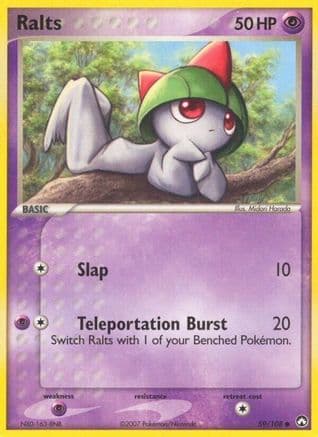 Ralts — EX Power Keepers Pokémon TCG card by Narumi Sato