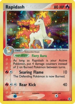 Rapidash — EX FireRed & LeafGreen Pokémon TCG card by Ken Sugimori
