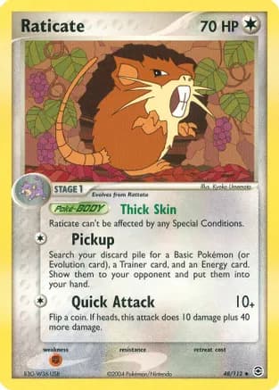 Raticate — EX FireRed & LeafGreen Pokémon TCG card by Kyoko Umemoto