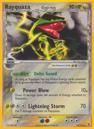 Rayquaza (Delta Species) — Delta Species Pokémon TCG card by Ryo Ueda