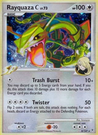 Rayquaza C — Supreme Victors Pokémon TCG card by kawayoo