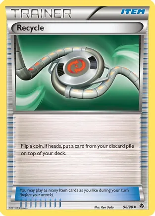 Recycle — Emerging Powers Pokémon TCG card by Ryo Ueda