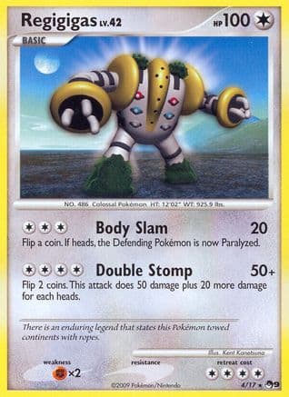 Regigigas — POP Series 9 Pokémon TCG card by Kent Kanetsuna