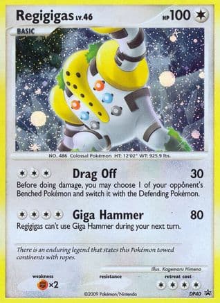 Regigigas - DP40 — Diamond and Pearl Promos Pokémon TCG card by Kagemaru Himeno