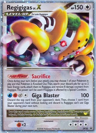 Regigigas LV.X - DP30 — Diamond and Pearl Promos Pokémon TCG card by Shizurow