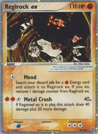 Regirock ex — Pokémon TCG card