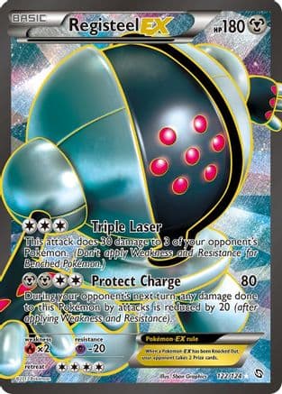 Registeel EX (122 Full Art) — Dragons Exalted Pokémon TCG card by 5ban Graphics