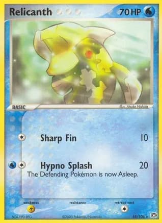 Relicanth — EX Emerald Pokémon TCG card by Atsuko Nishida