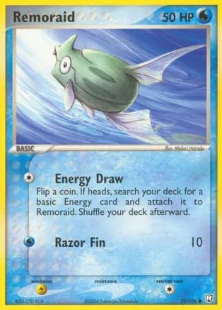 Remoraid — EX Team Rocket Returns Pokémon TCG card by Midori Harada