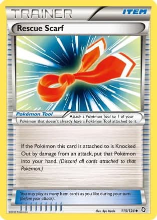 Rescue Scarf — Dragons Exalted Pokémon TCG card by Ryo Ueda