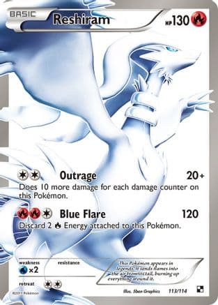 Reshiram (113 Full Art) — Pokémon TCG card