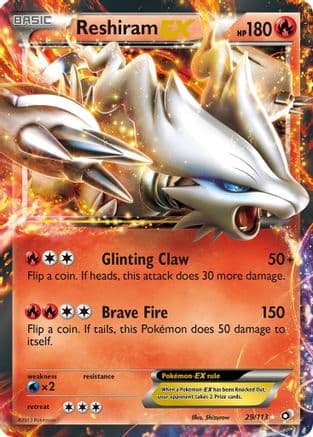 Reshiram EX — Legendary Treasures Pokémon TCG card by Shizurow
