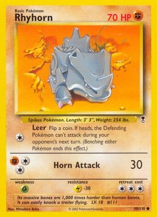 Rhyhorn — Legendary Collection Pokémon TCG card by Mitsuhiro Arita