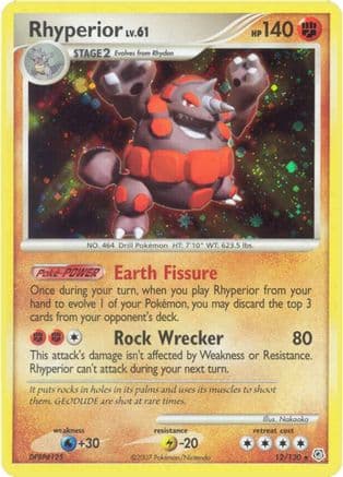 Rhyperior — Diamond and Pearl Pokémon TCG card by Nakaoka