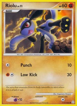 Riolu — Legends Awakened Pokémon TCG card by Kagemaru Himeno