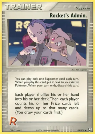 Rocket's Admin. — EX Team Rocket Returns