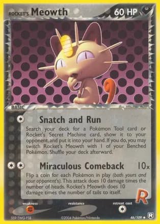 Rocket's Meowth — EX Team Rocket Returns