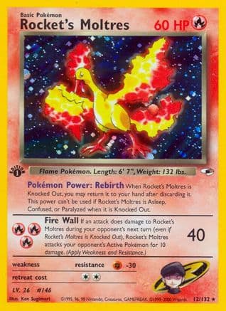 Rocket's Moltres — Pokémon TCG card