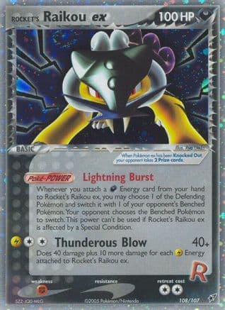 Rocket's Raikou ex — Pokémon TCG card