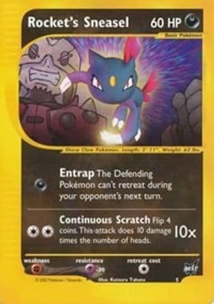 Rocket's Sneasel - 5 — Best of Promos Pokémon TCG card by Katsura Tabata