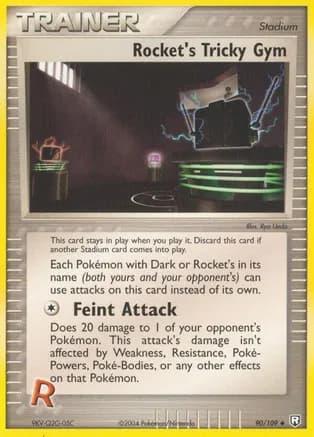 Rocket's Tricky Gym — EX Team Rocket Returns Pokémon TCG card by Ryo Ueda