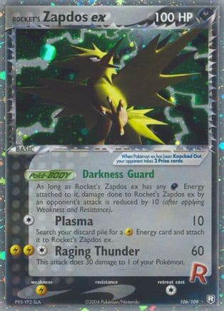 Rocket's Zapdos ex — EX Team Rocket Returns