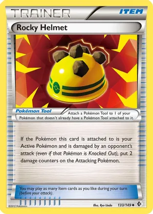Rocky Helmet — Boundaries Crossed Pokémon TCG card by Ryo Ueda
