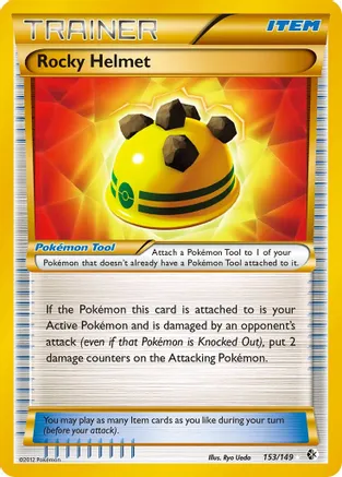 Rocky Helmet (Secret) — Boundaries Crossed Pokémon TCG card by Ryo Ueda