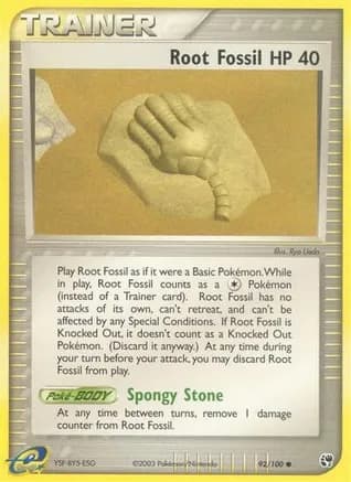 Root Fossil — EX Sandstorm Pokémon TCG card by Ryo Ueda