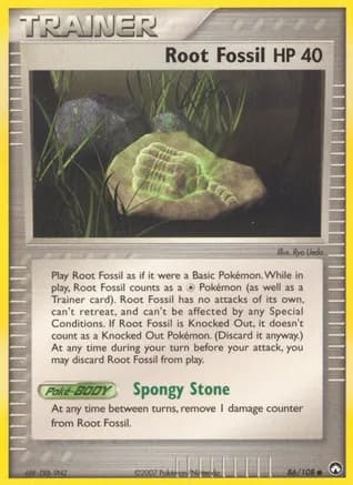 Root Fossil — EX Power Keepers Pokémon TCG card by Ryo Ueda