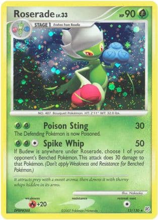 Roserade — Diamond and Pearl Pokémon TCG card by Nakaoka