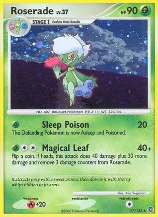 Roserade — Secret Wonders Pokémon TCG card by Ken Sugimori