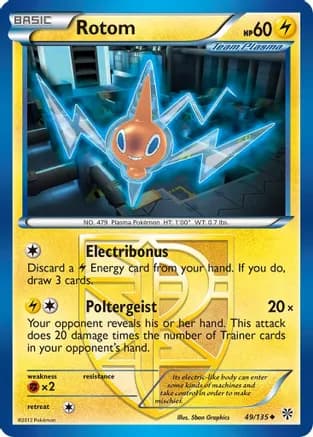 Rotom (Team Plasma) — Plasma Storm