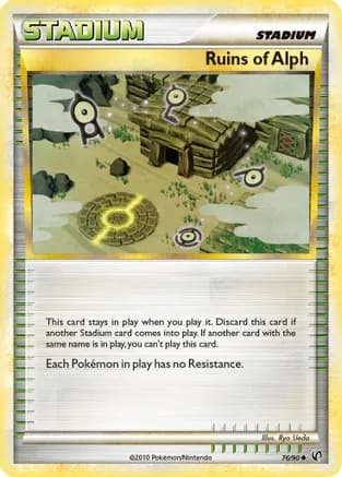 Ruins Of Alph — Undaunted Pokémon TCG card by Ryo Ueda