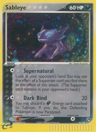 Sableye — Sandstorm Pokémon TCG card by Yukiko Baba