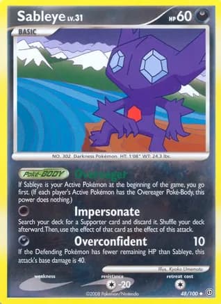 Sableye — Stormfront Pokémon TCG card by Kyoko Umemoto