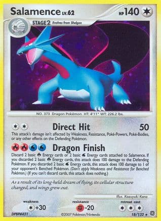 Salamence — Secret Wonders Pokémon TCG card by Kazuyuki Kano