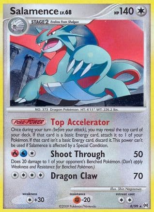 Salamence — Arceus Pokémon TCG card by BERUBURI