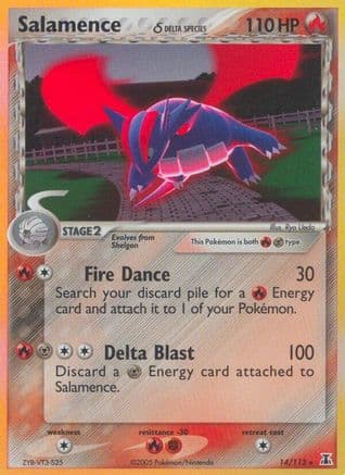 Salamence (Delta Species) — Delta Species Pokémon TCG card by Ryo Ueda
