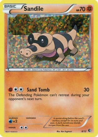 Sandile - 8/12 — McDonald's Promos 2011 Pokémon TCG card by Ken Sugimori