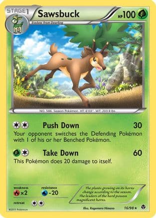 Sawsbuck — Pokémon TCG card