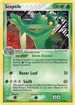 Sceptile - 10/106(EX Emerald) — Deck Exclusives