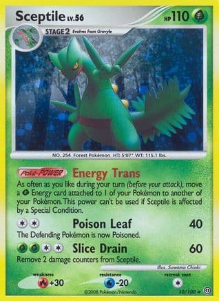 Sceptile — Stormfront Pokémon TCG card by Mitsuhiro Arita