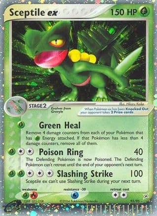 Sceptile ex — EX Team Magma vs Team Aqua Pokémon TCG card by Hikaru Koike