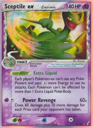 Sceptile ex (Delta Species) — Crystal Guardians Pokémon TCG card by Shizurow