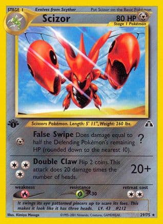 Scizor (29) — Neo Discovery
